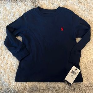 Polo cotton long sleeve tee